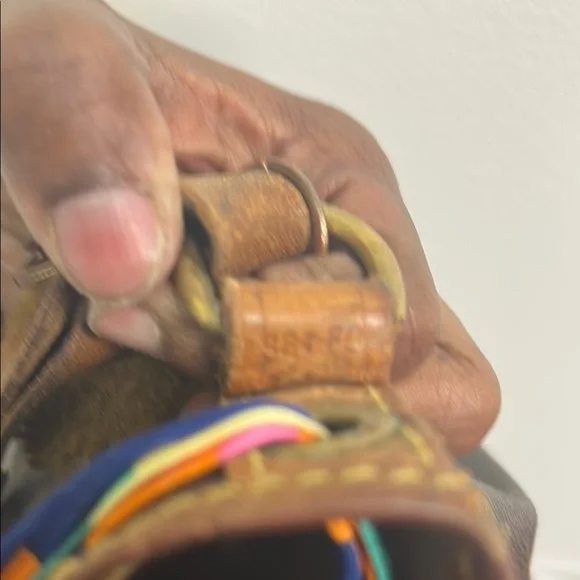 Louis Vuitton Brown Monogram Shoulder Bag with Colorful Accent - Picture 5 of 7